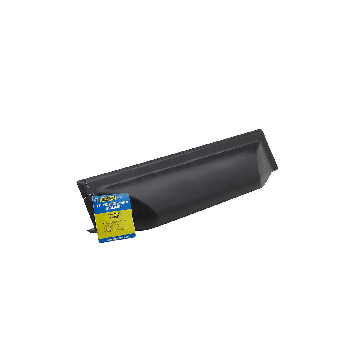 Seachoice Dock Bumper, Black, 17 in.
