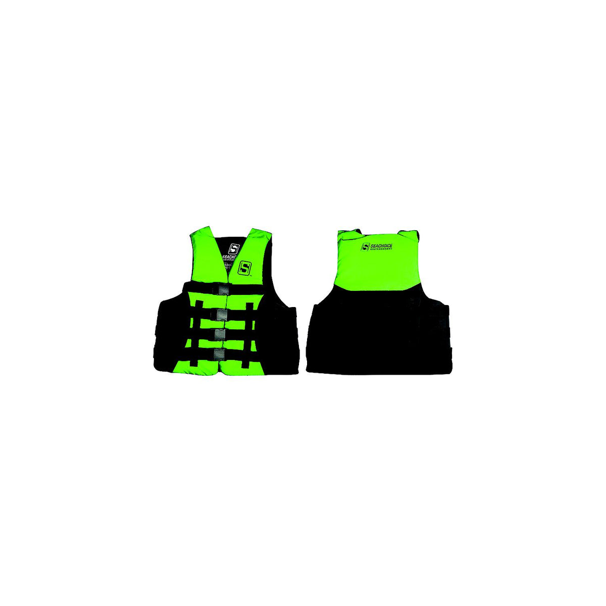 Seachoice Evoprene Multi-Sport Life Jacket - XL - Green/Black, Fits Chest 40-44 in, USCG Level 70