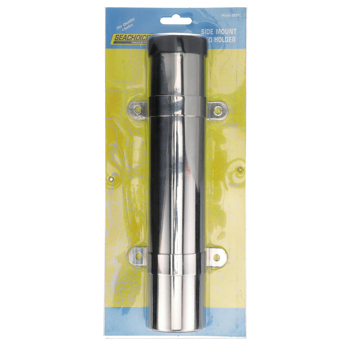 Seachoice Side Mount Rod Holder, Stainless Steel, 1-5/8 in. ID