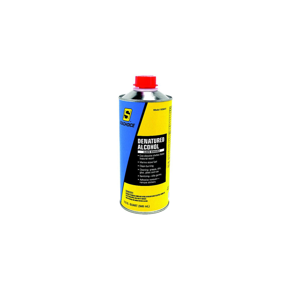 Seachoice Denatured Alcohol, Quart, Pack of 4