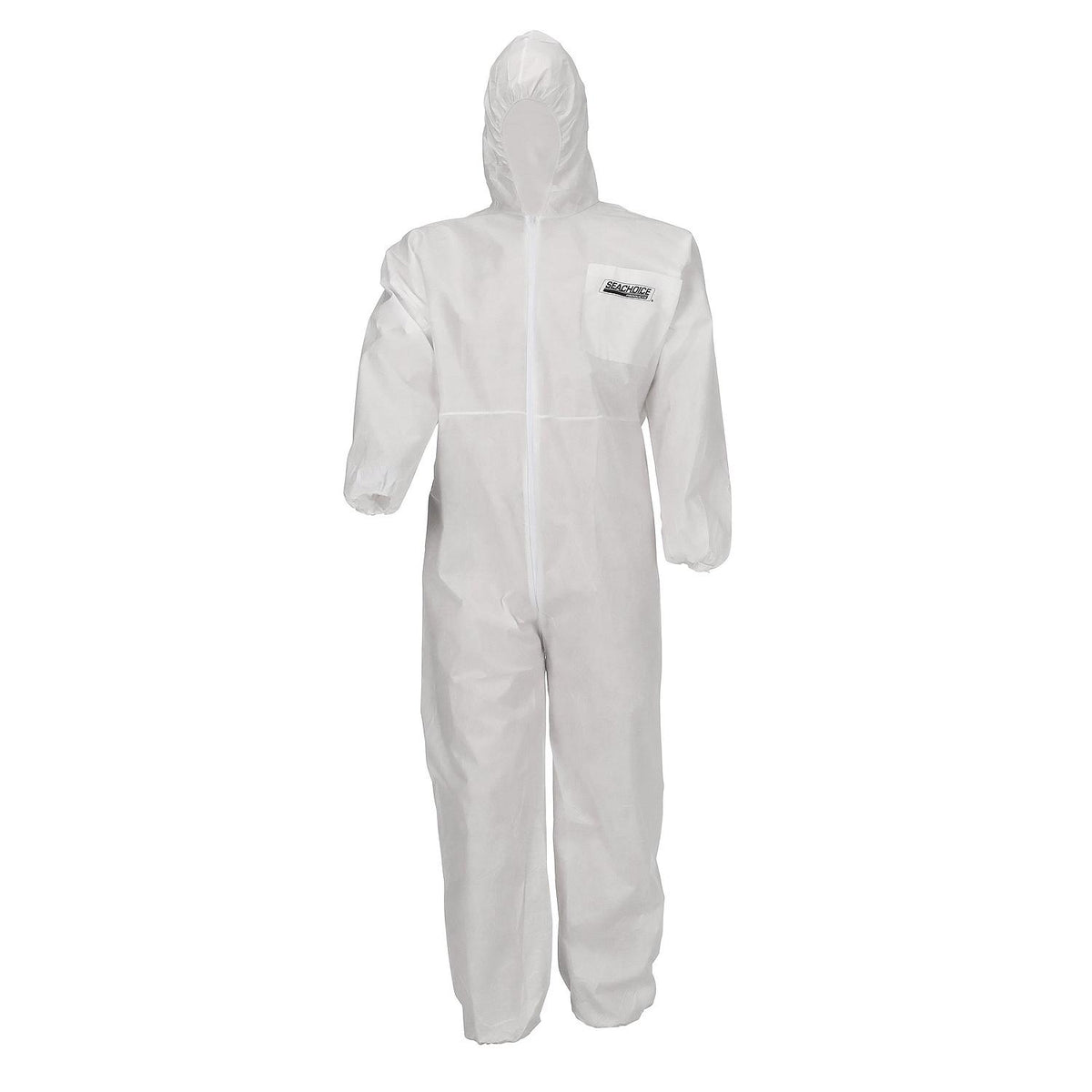 Seachoice 93111 SMS Breathable Disposable Paint Suit With Hood