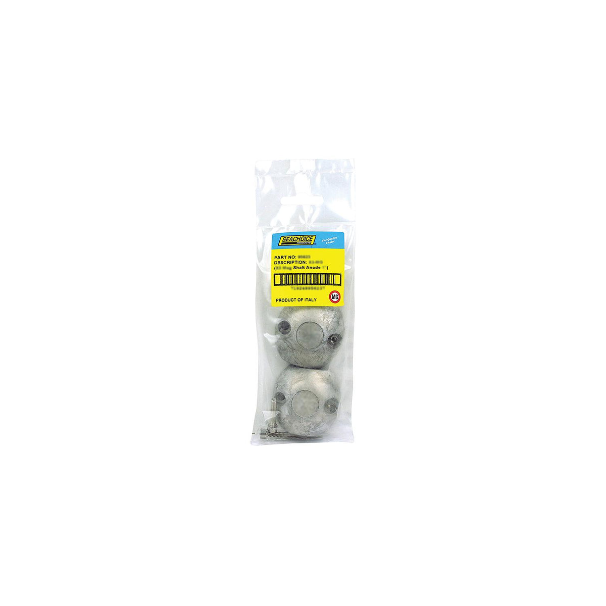 Seachoice 95633 Streamlined Shaft Anode with Allen Screw, Magnesium, Model X7, Size 1-1/2"