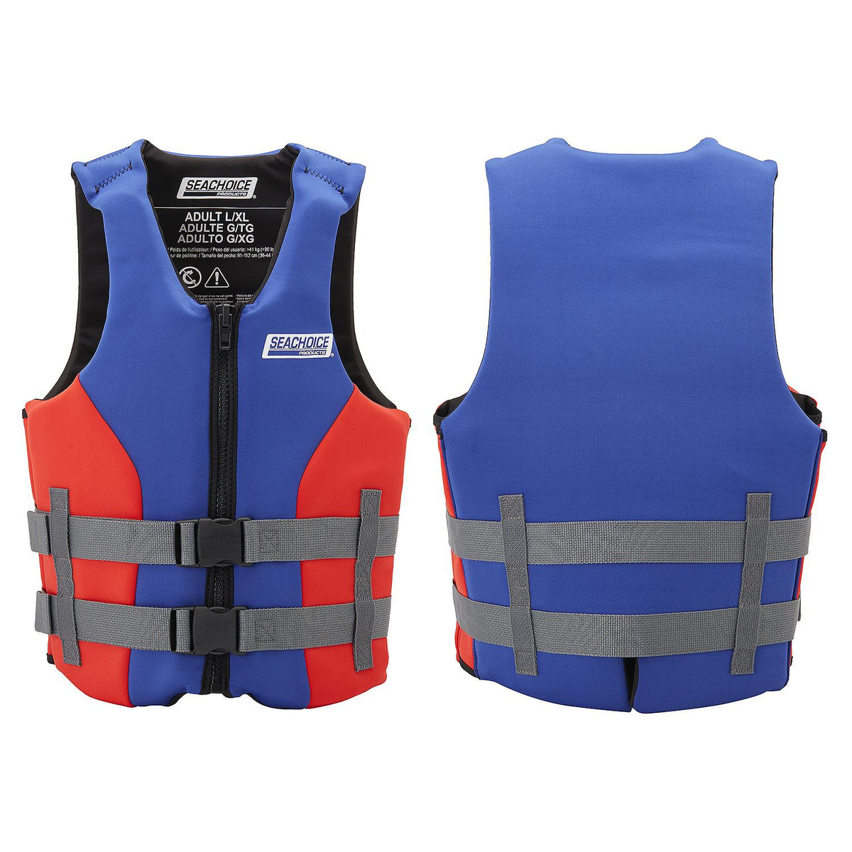 Seachoice Dual Sized Evoprene - S/M - Blue/Red