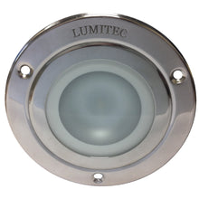 Lumitec Shadow - Flush Mount Down Light - Polished SS Finish - 3-Color Red/Blue Non Dimming with White Dimming
