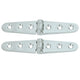 Whitecap Strap Hinge - CP/Brass - 6" x 1-1/8" - Pair