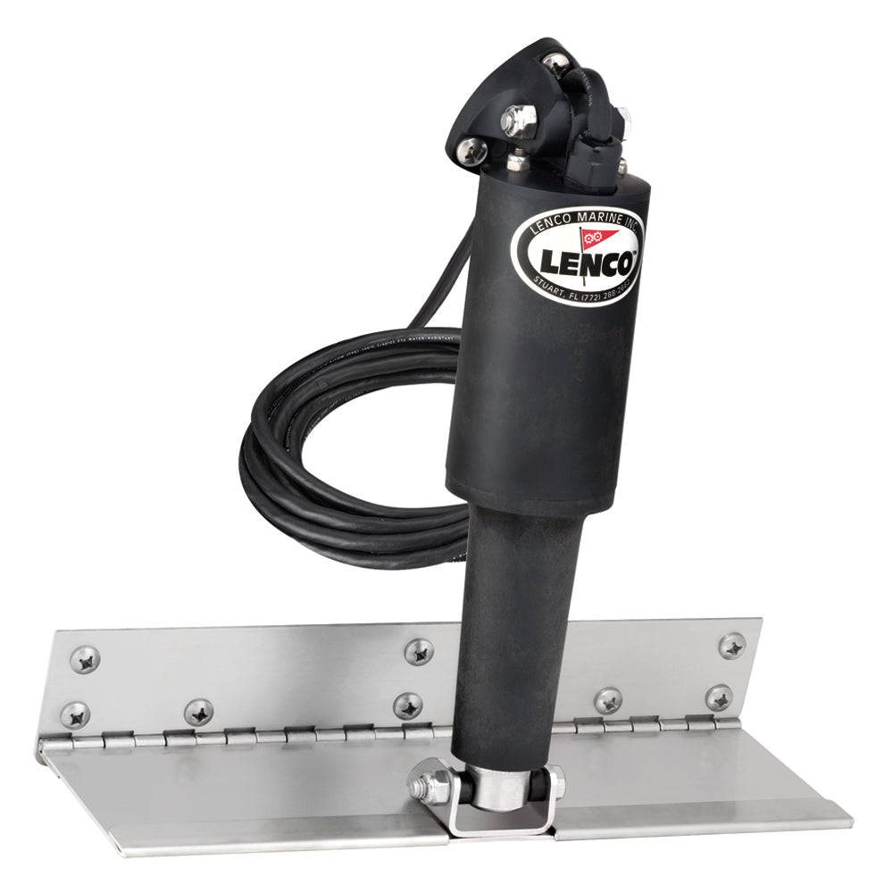 Lenco 4" x 12" Limited Space Trim Tab Kit with o Switch Kit 12V - Standard Finish - Standard Actuator
