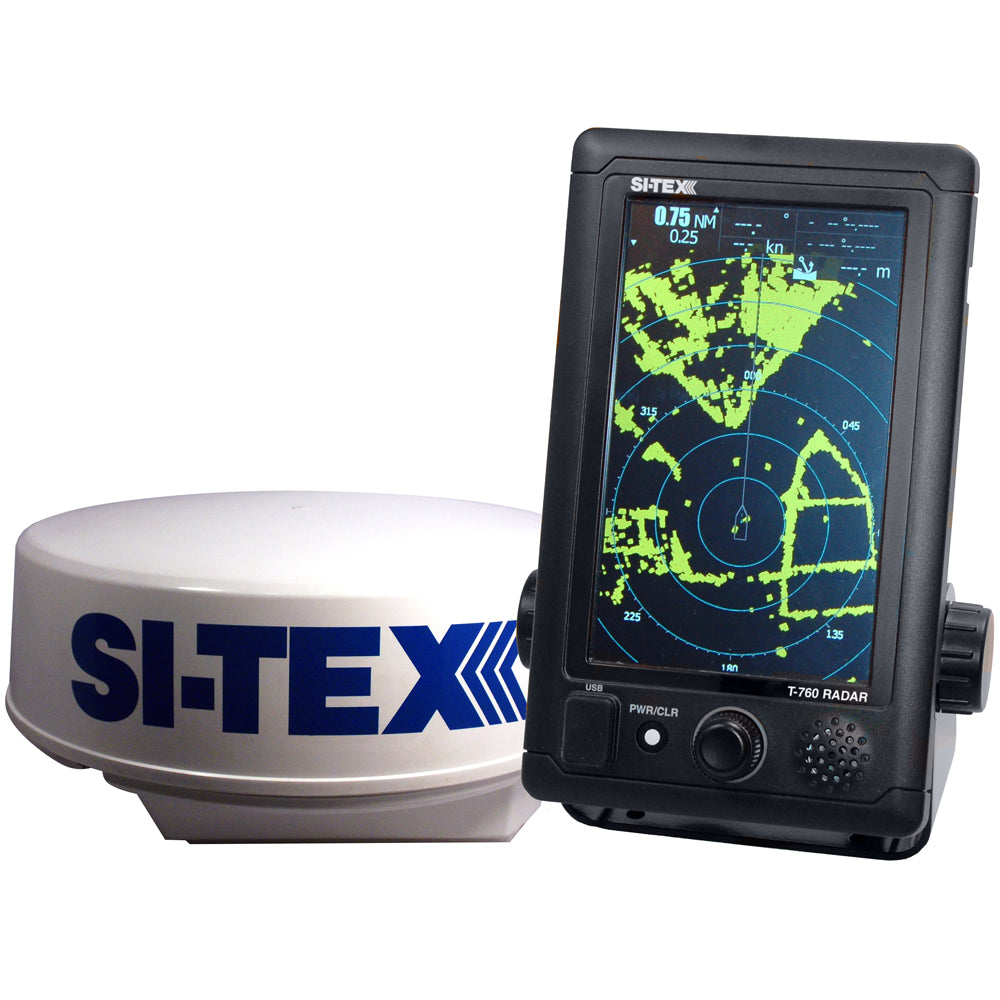 SI-TEX T-760 Compact Color Radar with 4kW 18" Dome - 7" Touchscreen