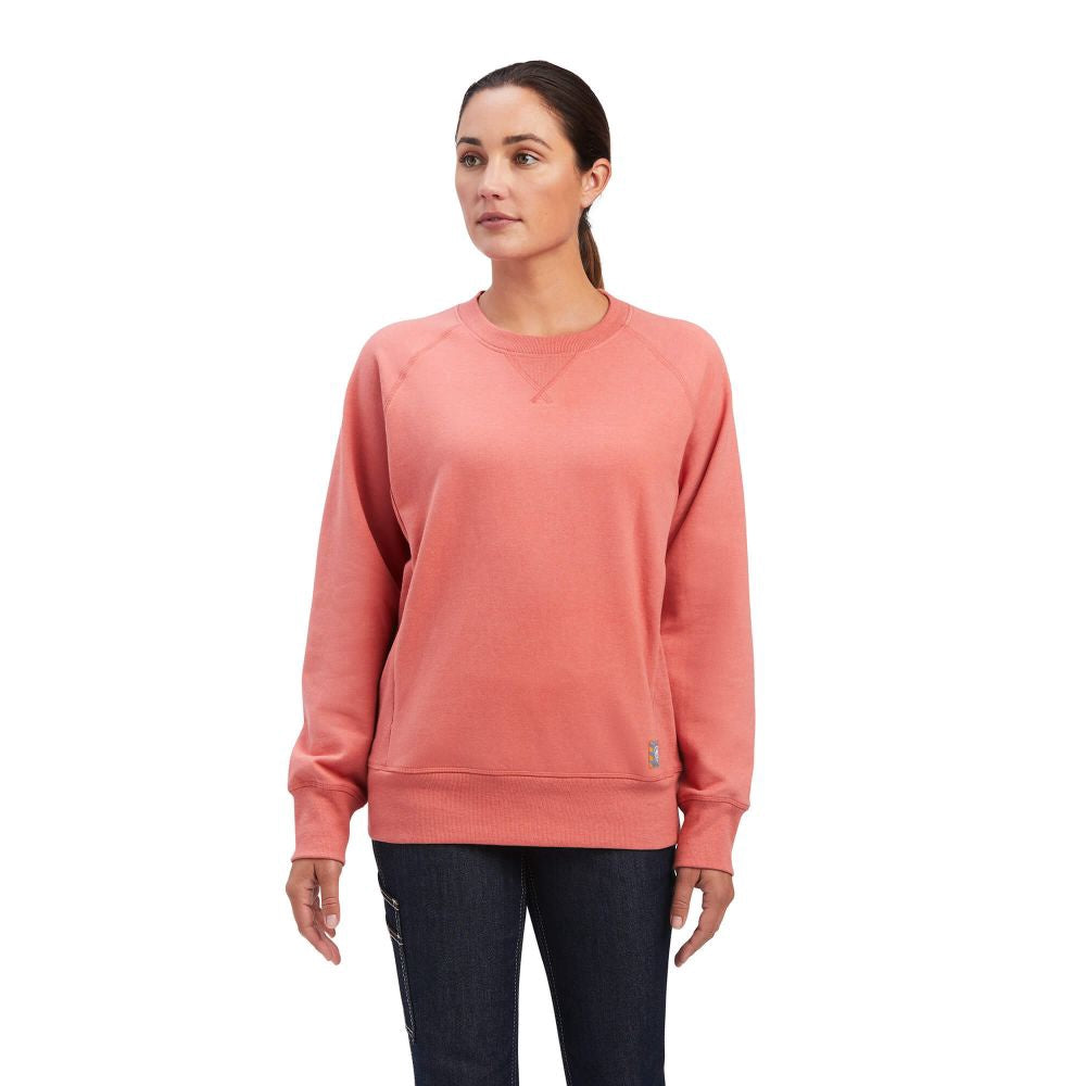 Ariat - Women's Rebar Workman Washed Fleece Sweatshirt