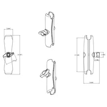 RAM Mount Long Double Socket Arm for 2.25" Ball Bases