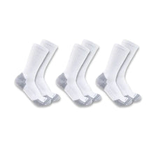 Carhartt - Men`s Midweight Cotton Blend Crew Sock 3 Pack Medium