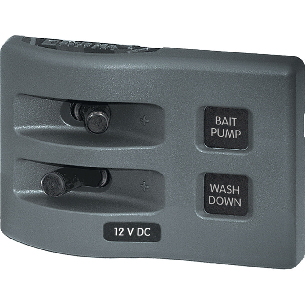 Blue Sea Systems 4303 WeatherDeck® 12V DC Waterproof Switch Panel - 2 Position