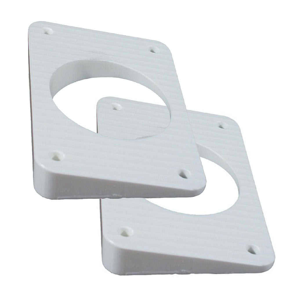 TACO Wedge Plates for Grand Slam Outriggers - White