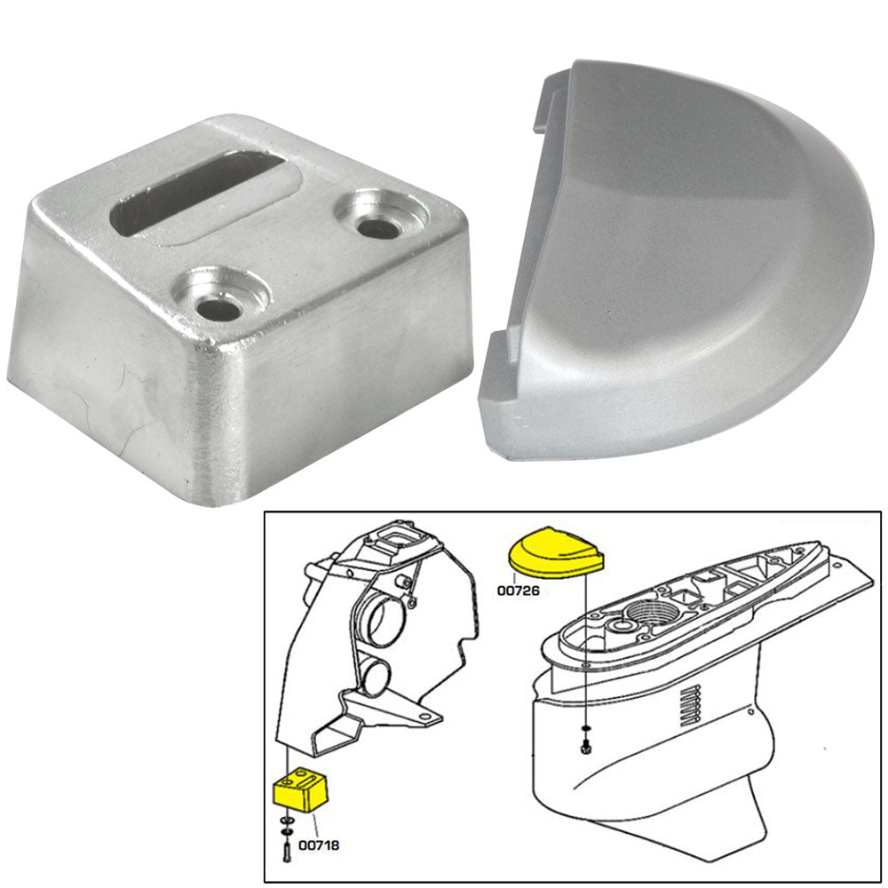 Tecnoseal Anode Kit with Hardware - Volvo SX - Magnesium