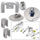 Tecnoseal Anode Kit with Hardware - Mercury Bravo 3 2004-Present - Zinc