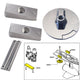 Tecnoseal Anode Kit with Hardware - Mercury Verado 4 - Zinc