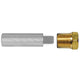 Tecnoseal E2 Pencil Zinc with Brass Cap