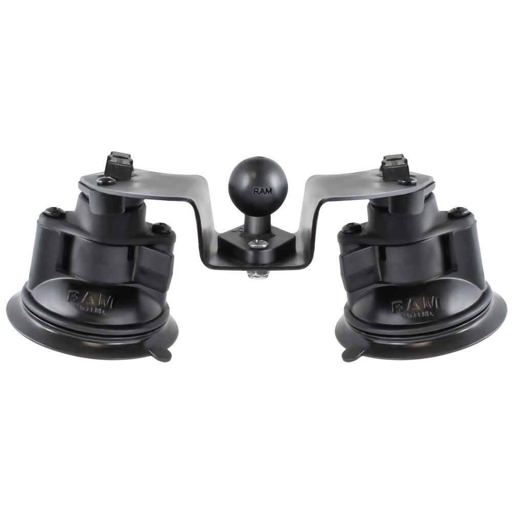 RAM Mount Dual Articulating Suction Cup Base with 1" Ball Base