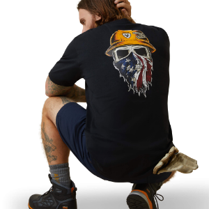 Ariat - Men's Rebar Workman Born Patch SS T-Shirt 10083326