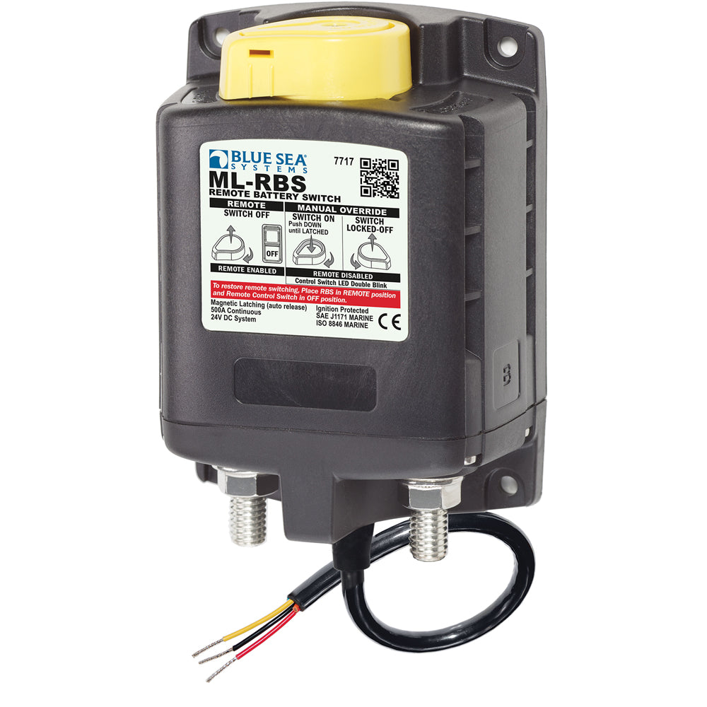 Blue Sea Systems 7717 ML-RBS Remote Battery Switch with Manual Control Auto-Release - 24V