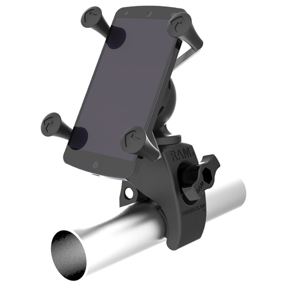 RAM Mount Tough-Claw Mount with Universal X-Grip Phone Holder
