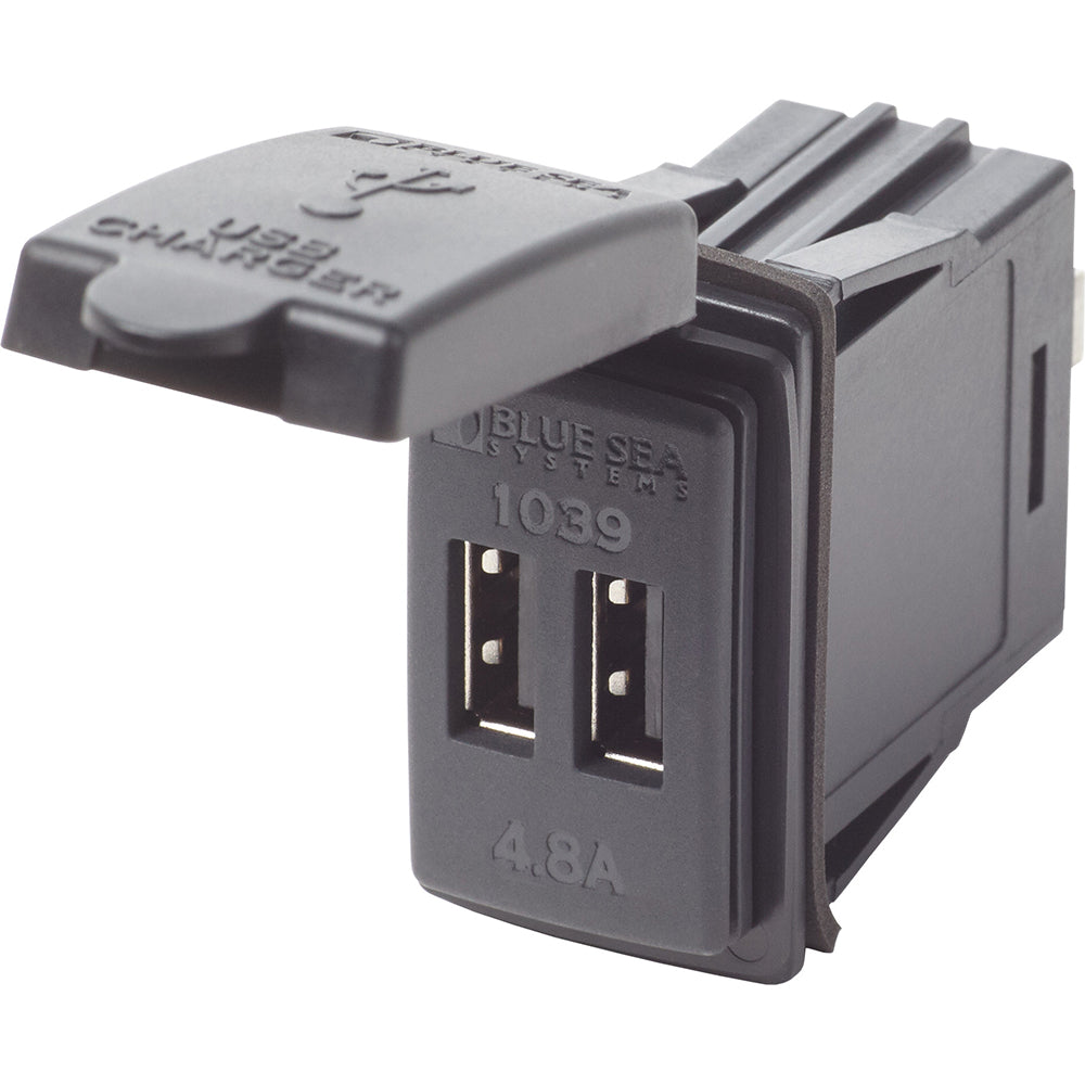 Blue Sea Systems Dual USB Charger - 24V Contura Mount