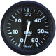 Faria Euro Black 4" Tachometer - 6,000 RPM (Gas - Inboard & I/O)
