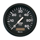 Faria Euro Black 4" Tachometer with Hourmeter - 6,000 RPM (Gas - Inboard)