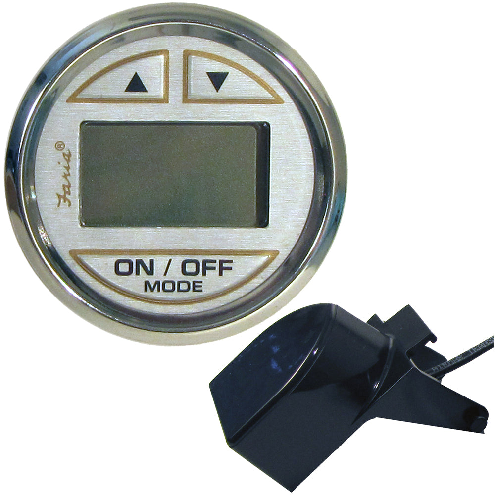 Faria Kronos 2" Depth Sounder with Transom Mount Transducer