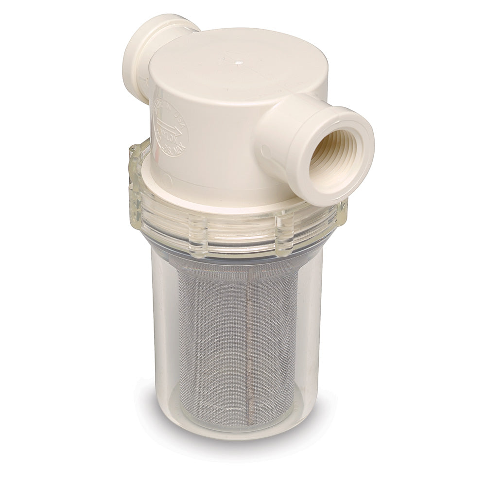 Shurflo by Pentair 3/4" Raw Water Strainer with Bracket & Fittings - 50 Mesh Screen