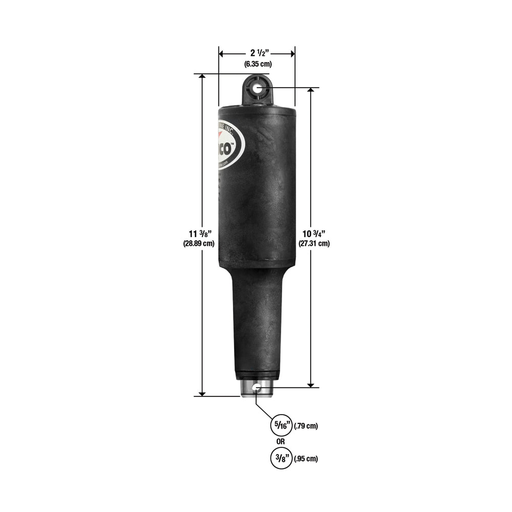 Lenco 101XD Extreme Duty Actuator - 12V - 2-1/4" Stroke with Hardware
