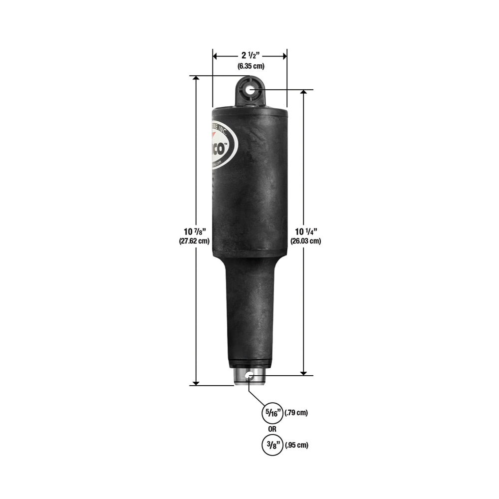 Lenco 101XDS Short Extreme Duty Actuator - 12V - 2-1/4" Stroke with 3/8" Hardware