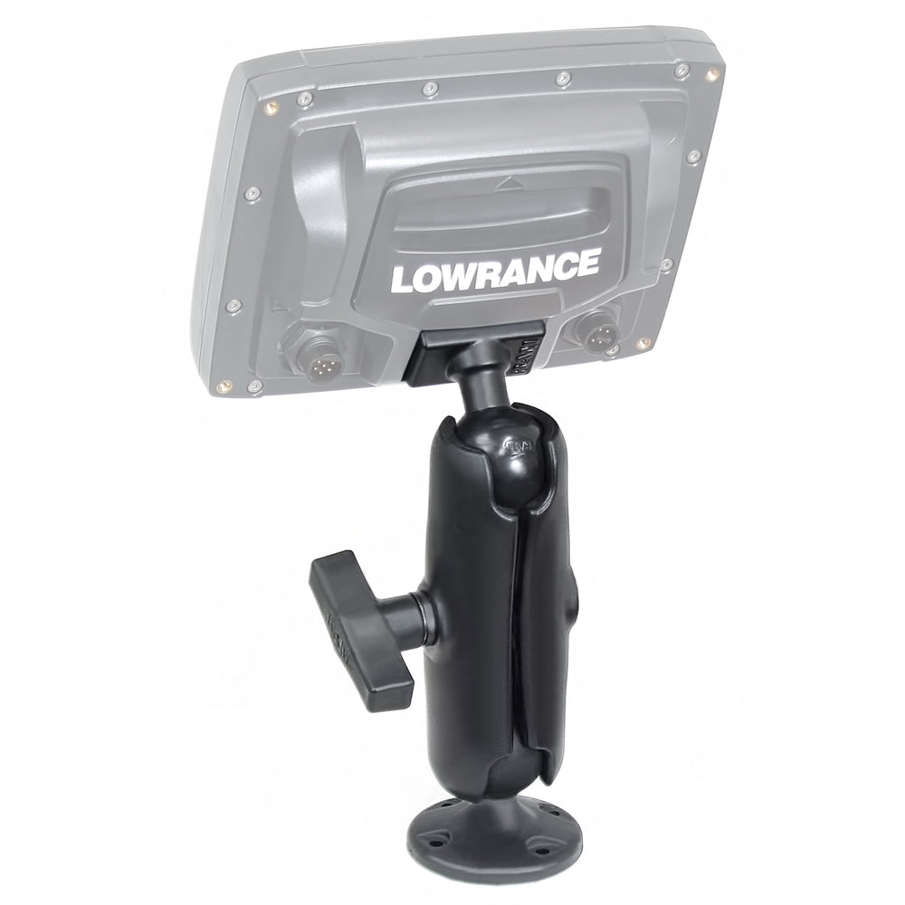 RAM Mount 1.5" Ball "Rugged Use" Composite Mount for Lowrance Elite-5 & Mark-5 Series Fishfinders