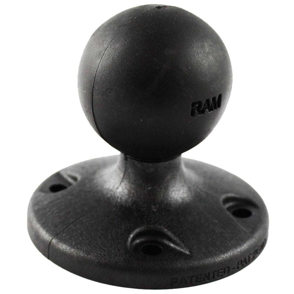 RAM Mount 2.5" Composite Round Base with AMPS Hole Pattern & 1.5" Ball