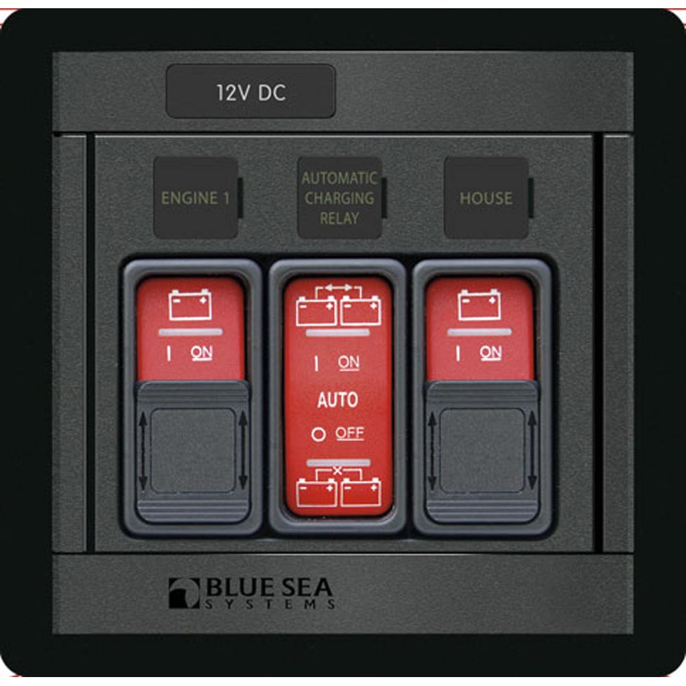 Blue Sea Systems 1147 Remote Control Panel with (2)2145 & (1)2146 Remote Control Contura Switch