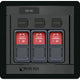 Blue Sea Systems 1148 Remote Control Panel with (3) 2145 Remote Control Contura Switch