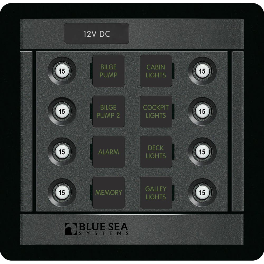 Blue Sea Systems 1450 DC 8 Position CLB Square