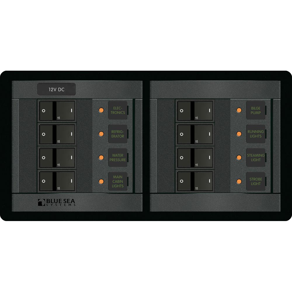 Blue Sea Systems 1225 12V DC 8 Position - Horizontal