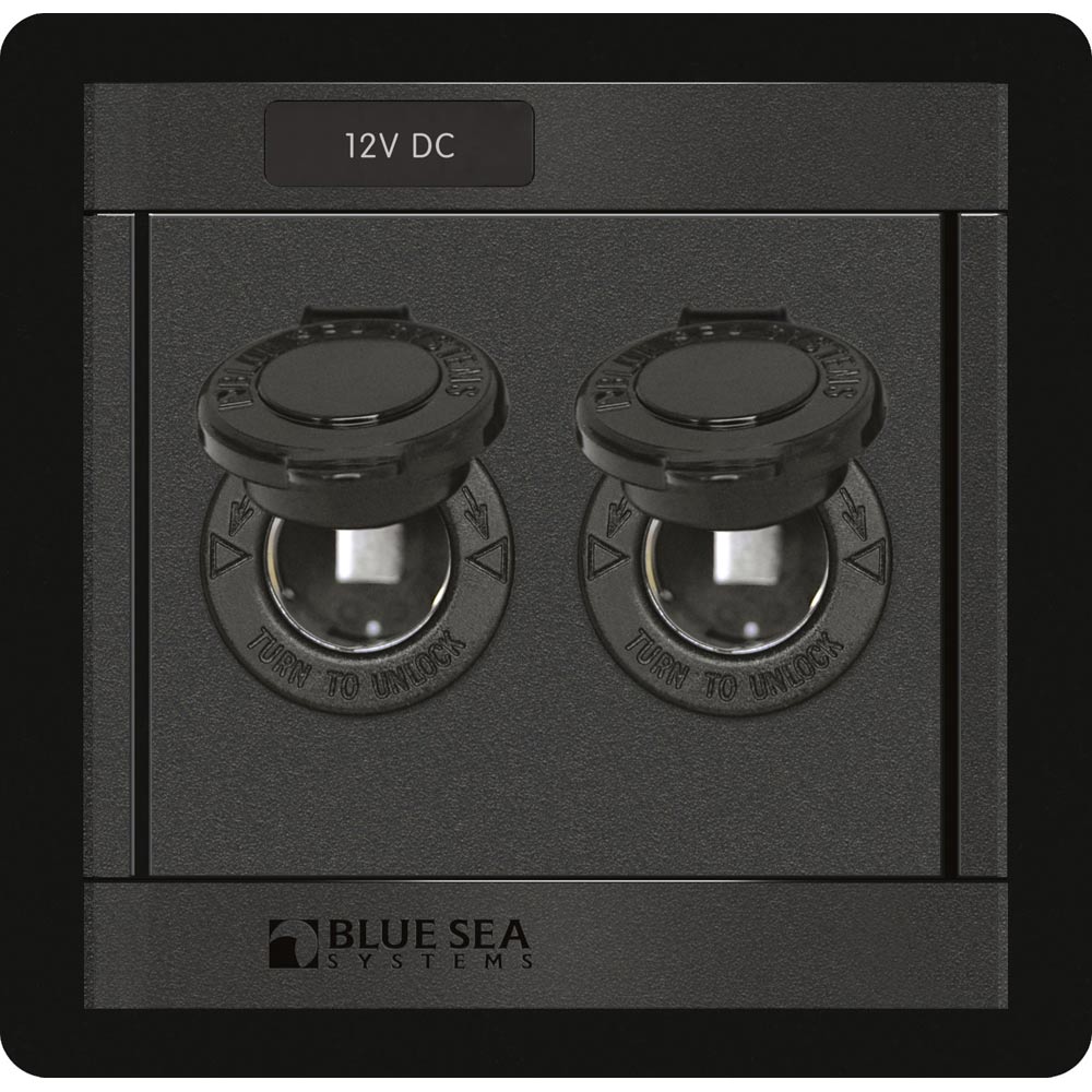 Blue Sea Systems 1472 DC 12V Socket Panel