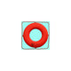 Cal June Jim-Buoy Closed Cell Foam U.S.C.G. Approved Life Ring With Rope Molded Into Core GO-X-24