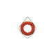 Cal June Jim-Buoy Hard Shell U.S.C.G. Approved Life Ring HS-30 O