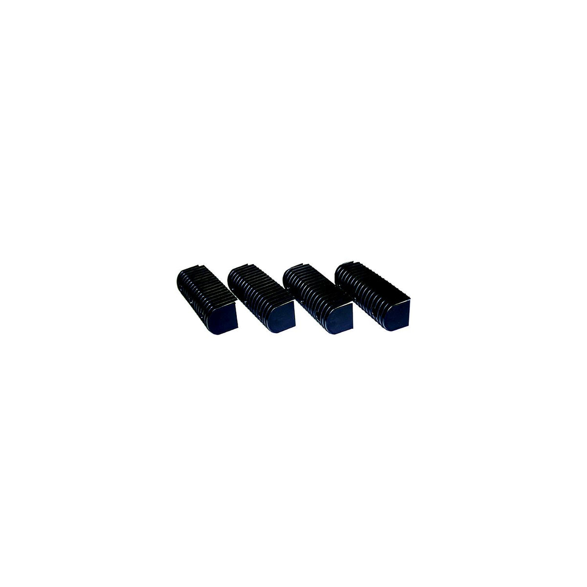Caliber Bunk Wrap 2" x 4" End Cap Only, Black, 24/pk