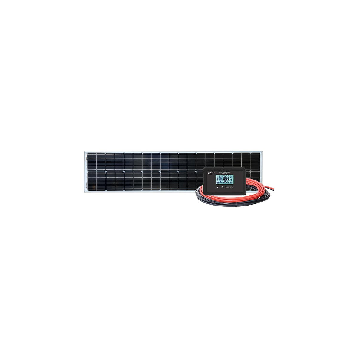 Go Power! Slim Solar Aluminum Kit, 100W