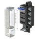Blue Sea Systems 5045 ST Blade Compact Fuse Blocks - 4 Circuits with Cover