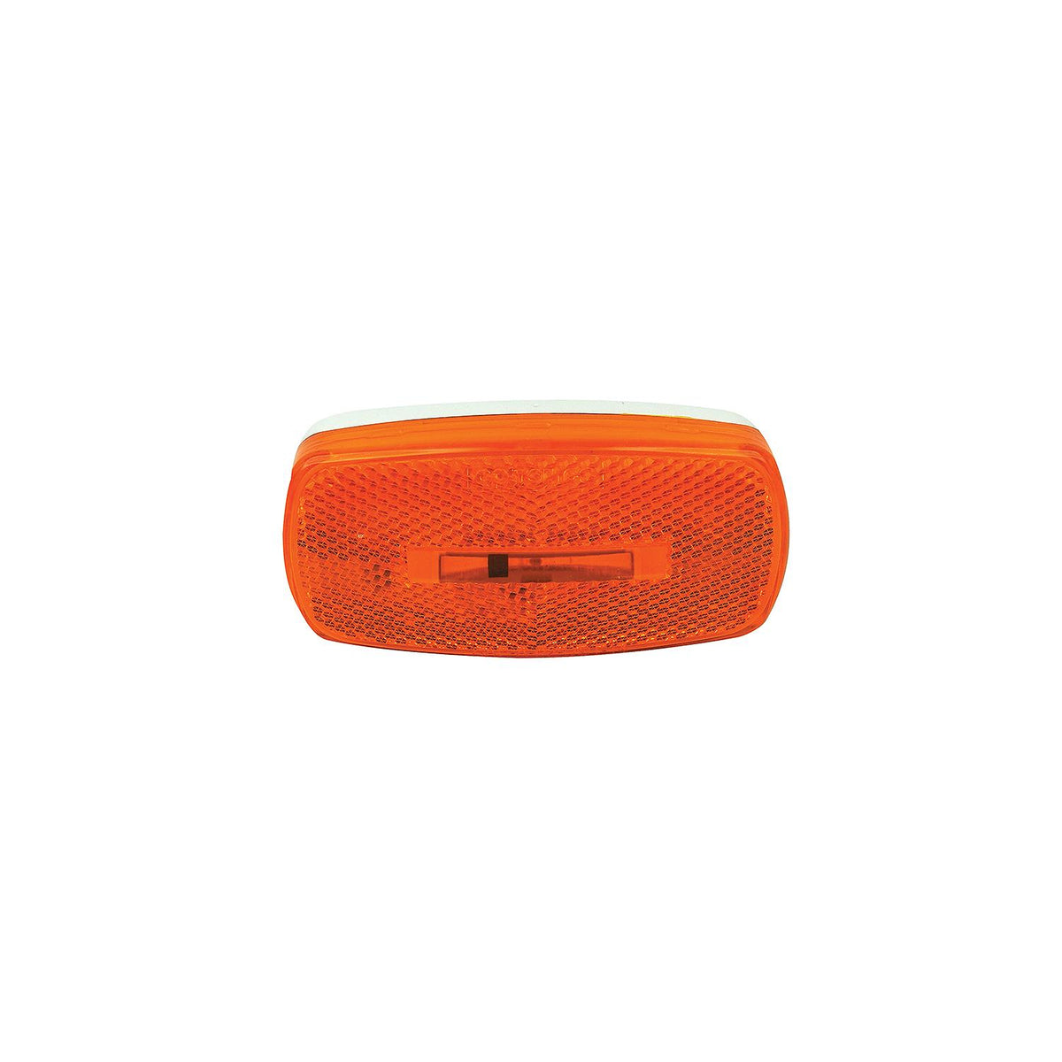 FulTyme RV Marker/Clearance Light With Reflex, Yellow Lens, White Base SC590-1102