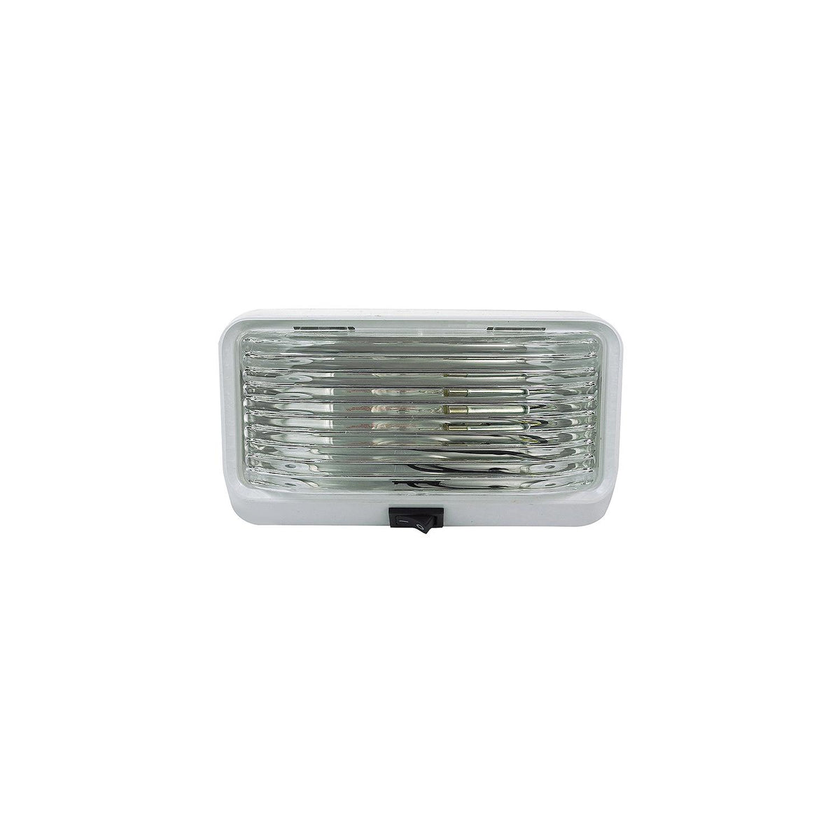 FulTyme RV Rectangular Porch/Utility Light with Switch, Clear