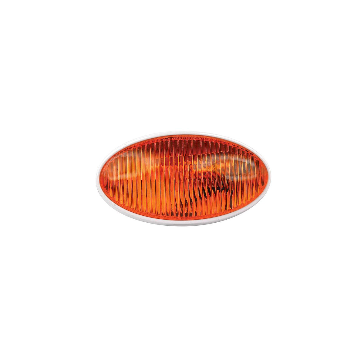 FulTyme RV Oval Porch/Utility Light without Switch, Yellow/ White housing
