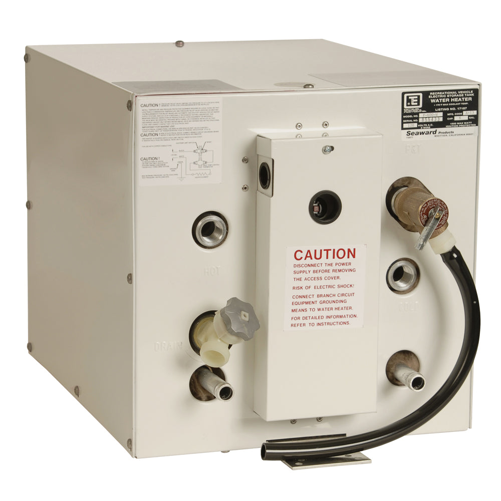 Whale Seaward 6 Gallon Hot Water Heater with Front Heat Exchager - White Epoxy - 120V - 1500W