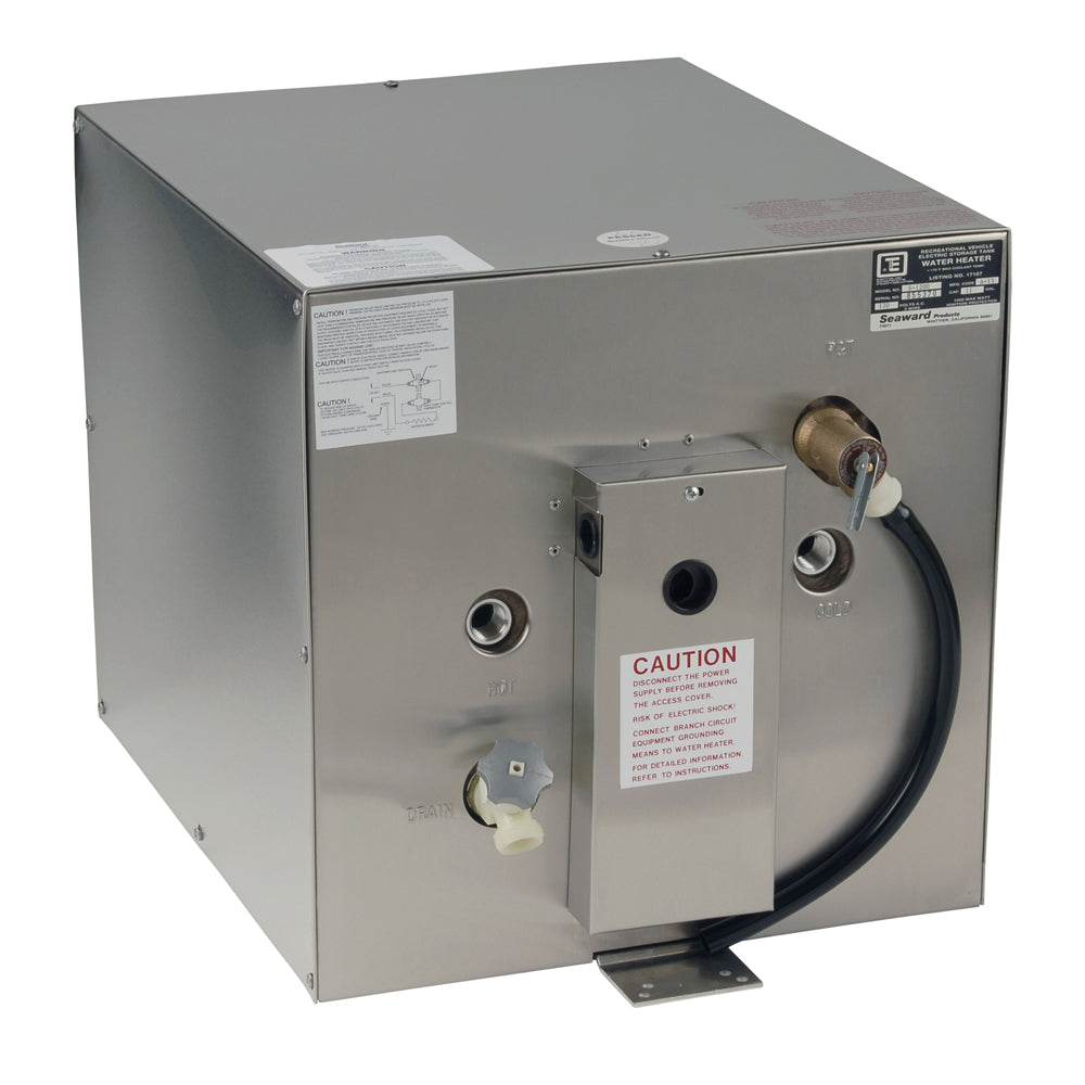 Whale Seaward 11 Gallon Hot Water Heater with Rear Heat Exchanger - Stainless Steel - 120V - 1500W