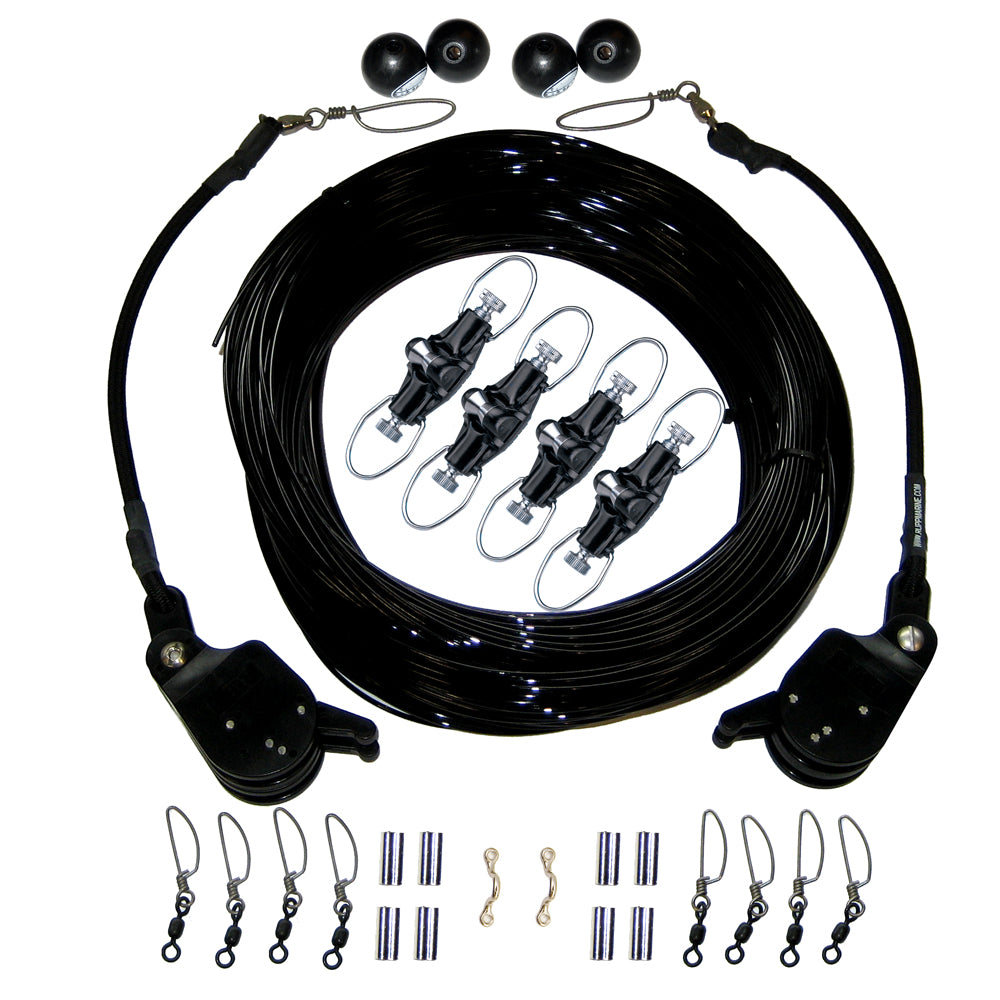 Rupp Double Rigging Kit with Lok-Ups & Nok-Outs - 260' Black Mono
