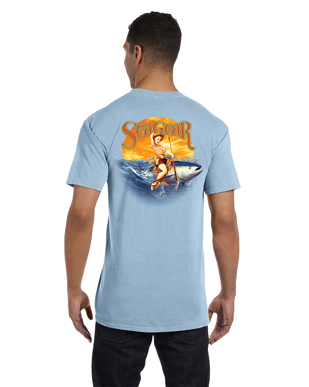 Sea Gear Apparel - Saltwater Cowgirl Comfort Colors Short Sleeve Pocket